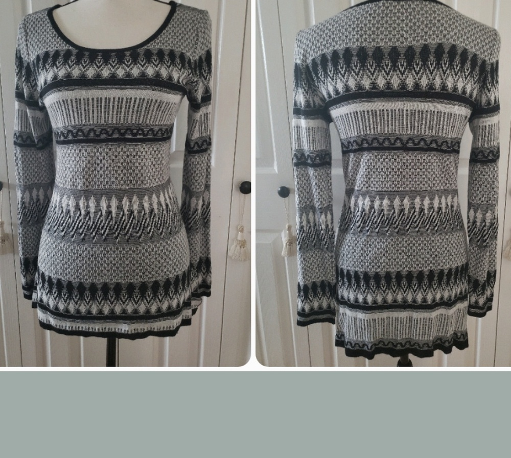 Belldini Black & White Sweater